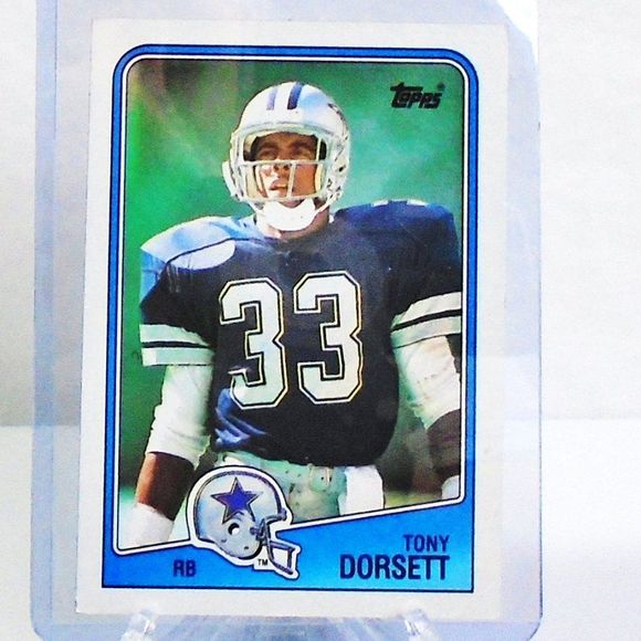 Vintage 1988 Topps Tony Dorsett Dallas Cowboys